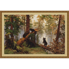 Lucas Set voor kruissteek telpatroon Motief ochtend in het bos - B452