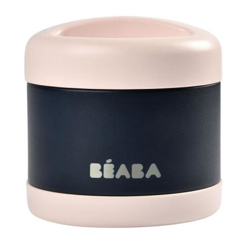 BEABA Béaba Portion Tarro Térmico Acero Inoxidable Azul Rosa 500ml