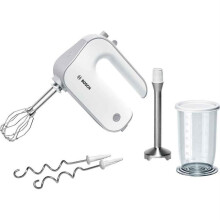 Misturador manual BOSCH MFQ4070 STYLINE - Branco/Prata - 500W - 5 velocidades + pulso