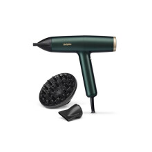Asciugacapelli - Babyliss - D6555DE - Air Power Pro VERDE - Motore digitale - Sistema ionico - Ultra-silenzioso