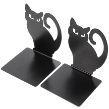 2 stück buchorganizer katzenform, halter für bücher und dateien