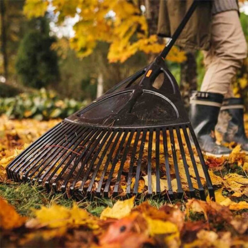 Escoba de hojas XL Solid - FISKARS LEBORGNE - Mango de metal - 27 dientes 2