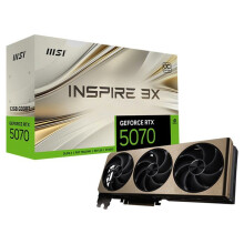 MSI GeForce RTX 5070 12G INSPIRE 3X OC NVIDIA Graphics Card 12 GB GDDR7