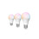 Philips Pacote com 3 lâmpadas - Philips Hue - Essential - E27 - A60 - Luz branca e colorida - 8 W 1