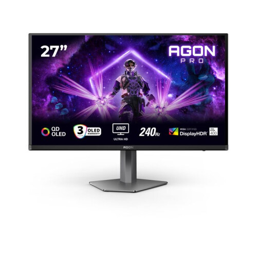 AOC Monitor QD-OLED - AOC - AG276UZD - 27 polegadas - 3840 x 2160 - 240 Hz