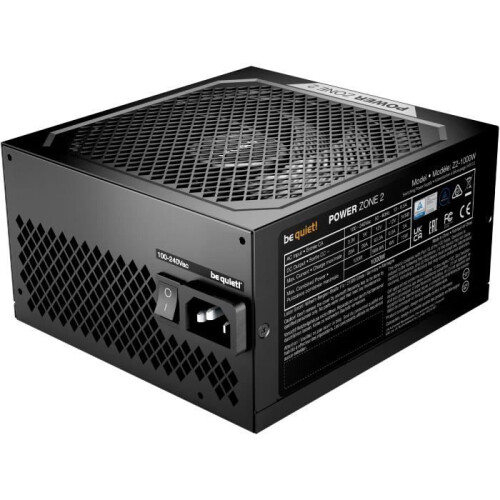 Voeding PC - BE QUIET! - POWER ZONE 2 - 1000 W - Gecertificeerd 80 Plus Platinum - Modulair 2
