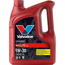 Valvoline Motorolie maxLife C3 5W-30 4L - Hoogwaardige synthetische smeermiddel voor auto, verlengt levensduur motor