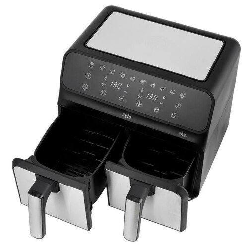 Friggitrice ad aria calda - ZYLE - ZY802DAF - 8 litri - 2 cestelli - Timer 60 minuti 2