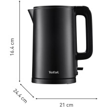 Hervidor eléctrico - TEFAL - KO1408E0 - 1,5L - Base giratoria 360 - Doble aislamiento