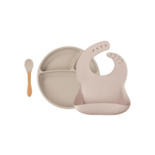 Coffret Comme un Grand (lautanen+lusikka+pyyhe) Nude