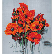 Kit de Ponto Cruz - Luca-S B2380 - Multicolorido - 43x32cm - Componentes de alta qualidade