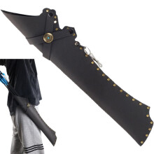 Archery Leather Arrow Quiver LH/RH - Adjustable Inclination, Buckle Closure, Arrow Case, Black