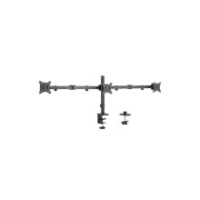 Verstelbare Bureau Steun - GEMBIRD - 3 Schermen 17''-27'' - 7 kg per arm - VESA-compatibel - Zwart