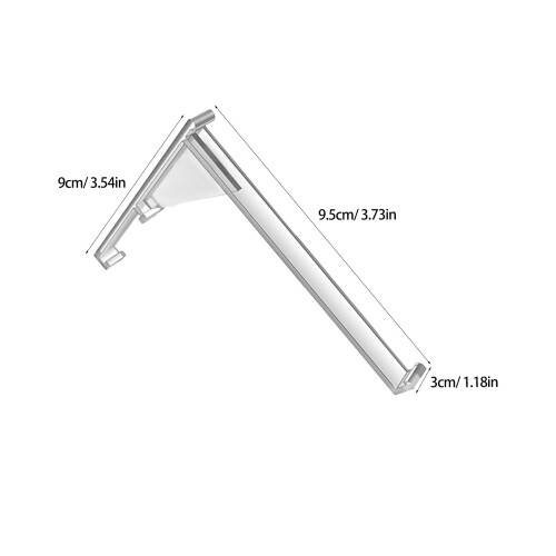 12pcs 3.5 Inch Clear Vertical Blind Valance Clips 2