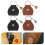4pcs Guitar Pick Holder Case with Keychain for Travel 11