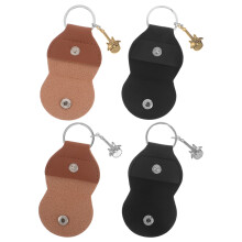 4pcs Guitar Pick Holder Case with Keychain for Travel