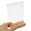 3Stk Transparentes Tischkartenhalter Acryl Menüständer Mit Holzfuß 4