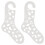 1Pair Transparent Acrylic Sock Blockers for Knitting DIY Display Tool 1