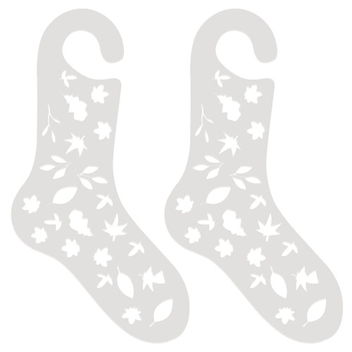 1Pair Transparent Acrylic Sock Blockers for Knitting DIY Display Tool