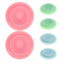 6 pz sottopiatto silicone con ventosa antiscivolo