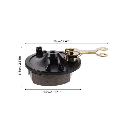 Front Wheel Hub Brake Cover Drum Cap with Brake Pad for E-Scooter 1