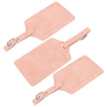 etichette bagaglio in pelle 3 pezzi per donna