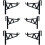 Beehive Frame Holder Tool 6-Piece Bracket Set For Beekeepers' Hive Operation Efficiency Black 1