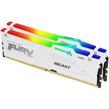 Memória DDR5 - KINGSTON - FURY Beast White RGB EXPO - 32 Go (2 x 16 Go) - 6000 Mhz - CL30