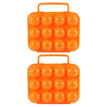 2St Stapelbare Plastic Eierdrager 12-Eier Houder Voor Camping