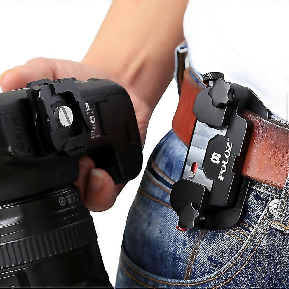For Puluz Capture Camera Clip Aluminum Alloy Quick Release Clip With Plate 6000001608414