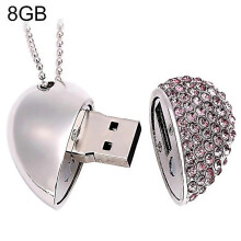 Pour Bijoux En Diamant En Forme De Coeur Disque Flash Usb Spécial Pour Les Cadeaux De La Saint-Valentin Fabriqués Avec Attent