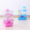 mini cake serving plate with dome cover for cupcakes cookies 6