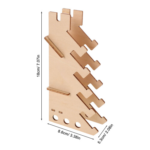 5 Layers Wood Finger Skateboard Display Rack Floor Stand 1