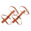 Outdoor Carrying Strap Light Brown Pu 2pcs 10