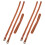 Outdoor Carrying Strap Light Brown Pu 2pcs 1