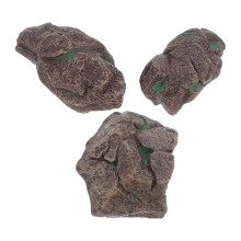 3pcs Miniature Stone Rock Set for Zen Garden Terrarium Fairy Garden