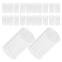 50pcs Clear Plastic Canisters with Lids for Fishing Lure Storage