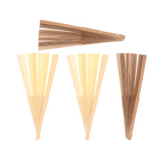 4pcs Folding Fan Frame DIY Wooden Rib for Craft Enthusiasts