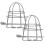 2pcs Stainless Steel Fire Sprinkler Covers Protection 10