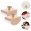 manual green bean cake baking mold set hand pressed white 4