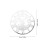 2pcs Round Roman Numerals Mirror Wall Clock Sticker Silver 3