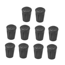 Alpenstock Tip Protectors 10Pcs Outdoor Non Slip Rubber Covers For Hiking Poles And Crutches Easy To Use Safety