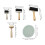 5pcs Printmaking Tool Set with Baren, Rubber Roller, Wooden Roller 2