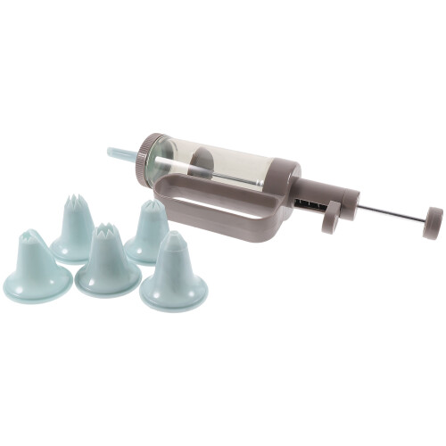 1Set Cookie Press Rosa Per Decorazione Torte Facile Da Usare E Pulire