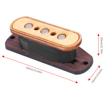 Langlebiges, vorverdautes 3-Saiten-Pickup-Set für Cigar Box Guitar DIY