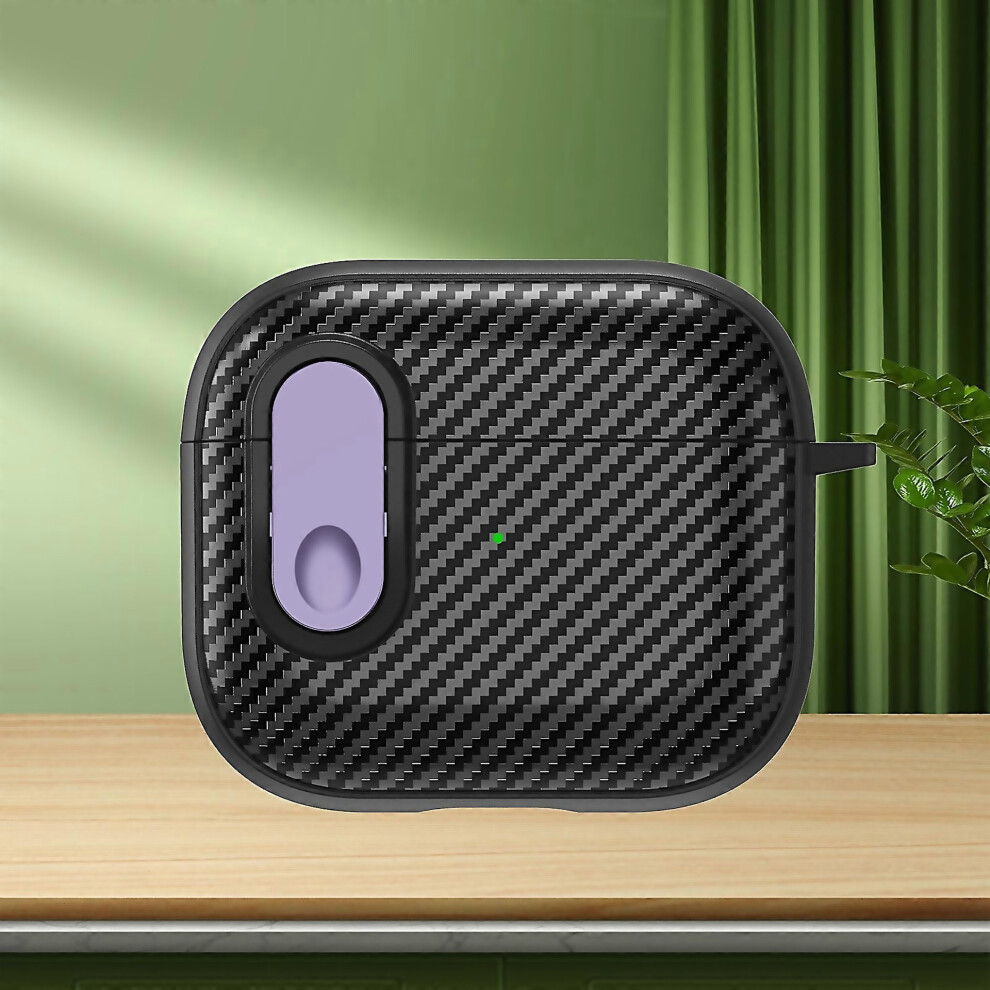 For Carbon Fiber Texture Wireless Earphones Case With Security Crafted With Attention To Detail 6000001627453