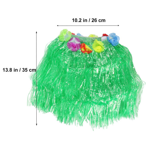 Hawaii Grass Skirt Set Met Elastische Taille Hula 1