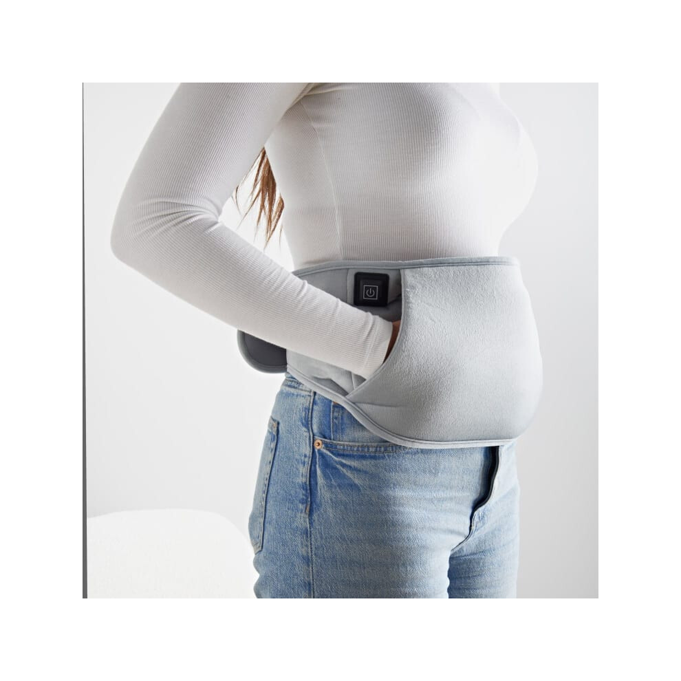 Ra-Homestore Grey New Heated Waist Wrap - With 3 Heat Settings