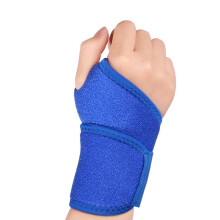 Wrist Brace Thumb Elastic Adjustable Wrist Compression Wrap For Fitness Badminton Basketball Blue