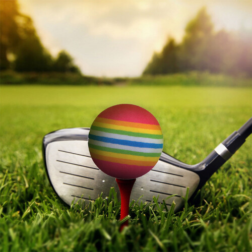 20St Duurzame Golfs Training Ball Rood Met Design 2